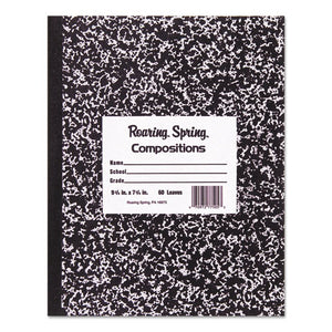 ESROA77332 - Marble Cover Composition Book, Wide Rule, 8 1-2 X 7, 36 Pages