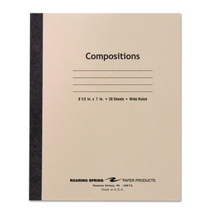 ESROA77340 - Stitched Composition Book, Legal Rule, 8 1-2 X 7, We, 20 Sheets