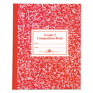 ESROA77922 - Grade School Ruled Composition Book, 9 3-4 X 7 3-4, Red Cover, 50 Pages
