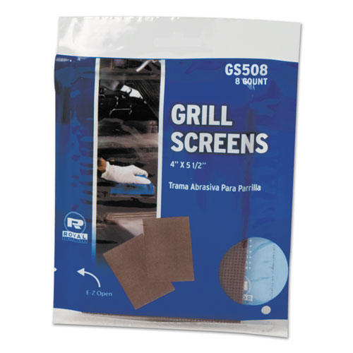 ESRPPGS508 - Griddle-Grill Screen, Aluminum Oxide, Brown, 4 In X 5-1-2 In, 8-pk, 50 Pk-ct