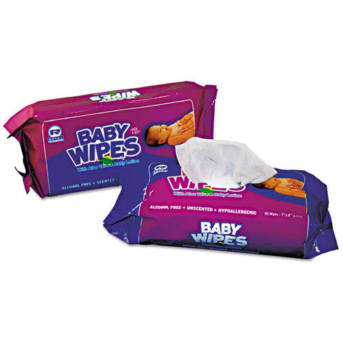 ESRPPRPBWUR80 - Baby Wipes Refill Pack, White, 80-pack, 12 Packs-carton