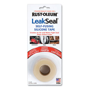 Leakseal Self-fusing Silicone Tape, 1" Core, 1" X 10 Ft, Translucent