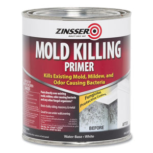 Mold Killing Primer, Interior, Flat White, 1 Qt Bucket-pail