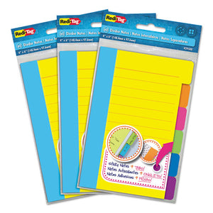 ESRTG10245 - Divider Sticky Notes With Tabs, Assorted Colors, 60 Sheets-set, 3 Sets-box