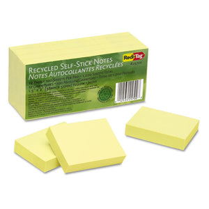 ESRTG25700 - 100% Recycled Notes, 1 1-2 X 2, Yellow, 12 100-Sheet Pads-pack