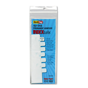 ESRTG31010 - Side-Mount Self-Stick Plastic Index Tabs, 1 Inch, White, 416-pack