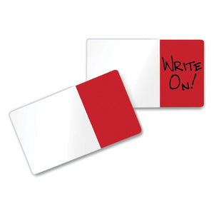 Easy-to-read Self-stick Index Tabs, 0.43" Wide, Red, 50-pack