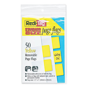Easy-to-read Self-stick Index Tabs, Yellow, 50-pack