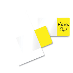Easy-to-read Self-stick Index Tabs, Yellow, 50-pack