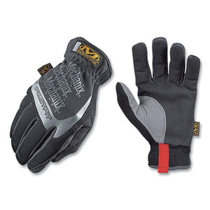 Fastfit Work Gloves, Black-gray, Large