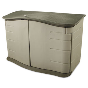 ESRUB3748 - Horizontal Outdoor Storage Shed, 55 X 28 X 36, 20 Cu. Ft., Olive Green-sandstone