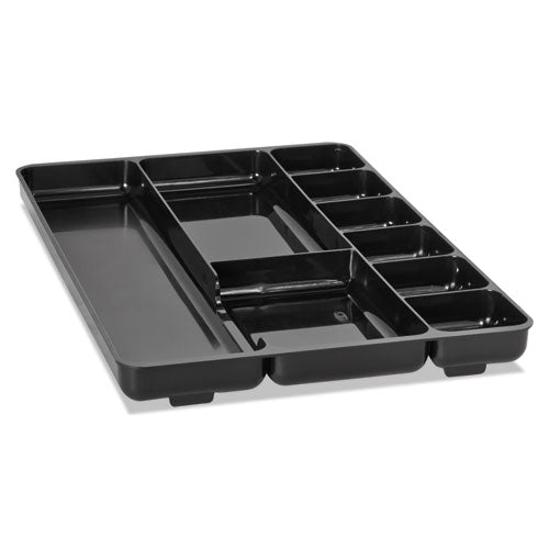 ESRUB45706 - Regeneration Nine-Section Drawer Organizer, Plastic, Black