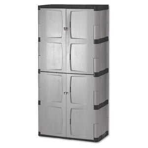 ESRUB7083 - Double-Door Storage Cabinet - Base-top, 36w X 18d X 72h, Gray-black