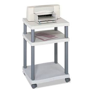 ESSAF1860GR - Wave Design Printer Stand, Three-Shelf, 20w X 17-1-2d X 29-1-4h, Charcoal Gray