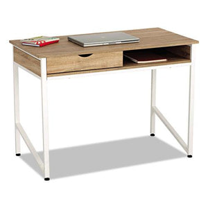 ESSAF1950WH - Single Drawer Office Desk, 43 1-4 X 21 5-8 X 30 3-4, Beech-white