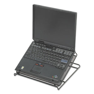 ESSAF2161BL - Onyx Adjustable Steel Mesh Laptop Stand, 12 1-4 X 12 1-4 X 1, Black