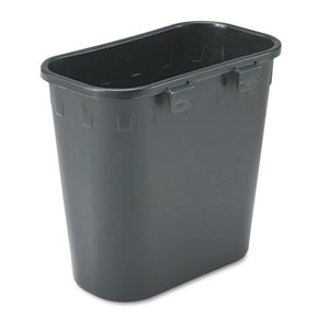 ESSAF2944BL - Paper Pitch Recycling Bin, Rectangular, Polyethylene, 1.75gal, Black