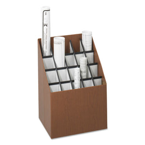ESSAF3081 - Corrugated Roll Files, 20 Compartments, 15w X 12d X 22h, Woodgrain
