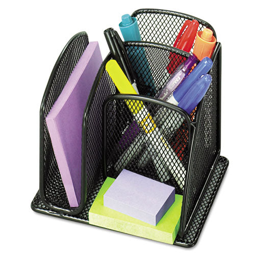 ESSAF3250BL - Onyx Mini Organizer With Three Compartments, Black, 6 X 5 1-4 X 5 1-4