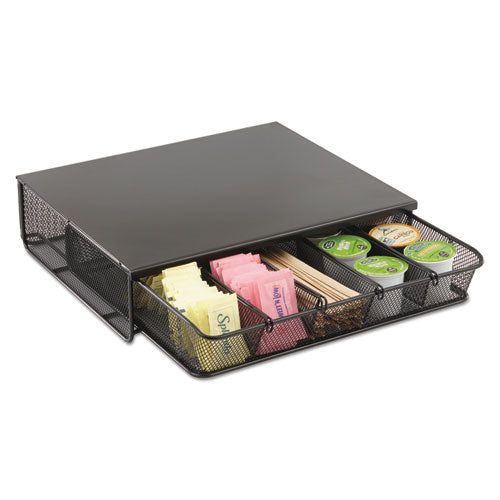 ESSAF3274BL - One Drawer Hospitality Organizer, 5 Compartments, 12 1-2 X 11 1-4 X 3 1-4, Bk