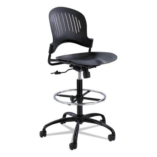 ESSAF3386BL - Zippi Plastic Extended-Height Chair, Black