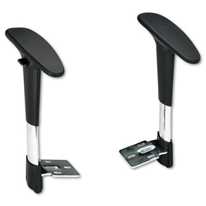 ESSAF3495BL - Adjustable T-Pad Arms For Metro Series Extended-Height Chairs, Black-chrome