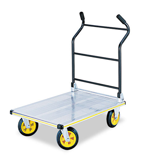 ESSAF4053NC - Stow-Away Platform Truck, 1000 Lb Capacity, 24 X 39 X 40, Aluminum-black