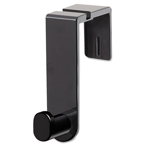 ESSAF4224BL - Plastic Coat Hook, 1 Hook, 1 3-4 X 5 1-4 X 4, Black