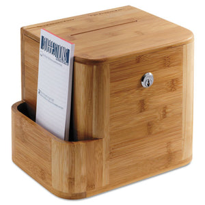 ESSAF4237NA - Bamboo Suggestion Box, 10 X 8 X 14, Natural