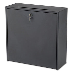 ESSAF4259BL - Wall-Mountable Interoffice Mailbox, 18w X 7d X 18h, Black