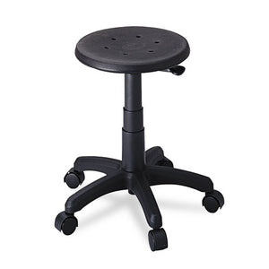 ESSAF5100 - Office Stool With Casters, Seat: 14in Dia. X 16-21, Black