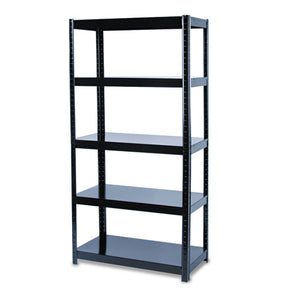 ESSAF5245BL - Boltless Steel Shelving, Five-Shelf, 36w X 18d X 72h, Black