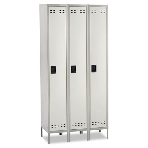 ESSAF5525GR - Single-Tier, Three-Column Locker, 36w X 18d X 78h, Two-Tone Gray