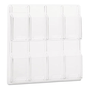 ESSAF5608CL - Reveal Clear Literature Displays, Eight Compartments, 20 1-2w X 20 1-2h, Clear