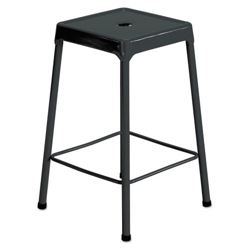 ESSAF6605BL - Counter-Height Steel Stool, Black