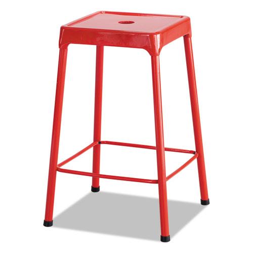 ESSAF6605RD - Counter-Height Steel Stool, Red