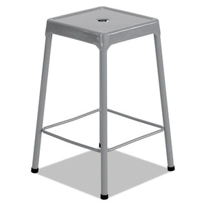 ESSAF6605SL - Counter-Height Steel Stool, Silver