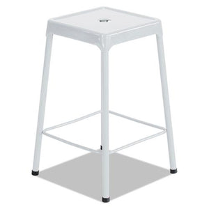 ESSAF6605WH - Counter-Height Steel Stool, White