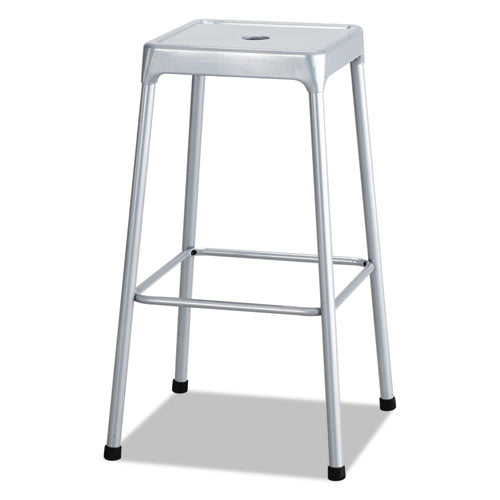 ESSAF6606SL - Bar-Height Steel Stool, Silver