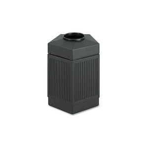 ESSAF9486BL - Canmeleon Indoor-outdoor Receptacle, Pentagon, Polyethylene, 45gal, Black