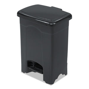 ESSAF9710BL - Step-On Receptacle, Rectangular, Plastic, 4gal, Black