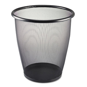 ESSAF9717BL - Onyx Round Mesh Wastebasket, Steel Mesh, 5gal, Black