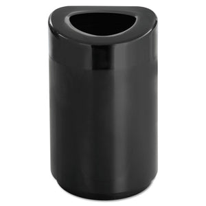 ESSAF9920BL - Open Top Round Waste Receptacle, Steel, 30gal, Black