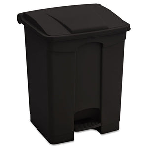 ESSAF9922BL - Large Capacity Plastic Step-On Receptacle, 17gal, Black