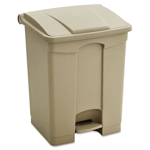 ESSAF9922TN - Large Capacity Plastic Step-On Receptacle, 17gal, Tan