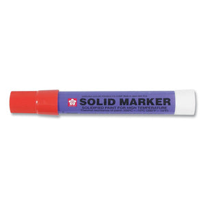 Solid Paint Marker, Bullet Tip, Red, Dozen