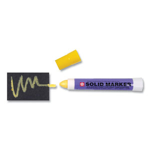 Solid Paint Marker, Bullet Tip, Yellow, Dozen