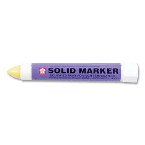 Solid Paint Marker, Bullet Tip, Yellow, Dozen