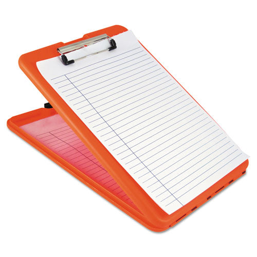 ESSAU00579 - Slimmate Storage Clipboard, 1-2" Clip Cap, 8 1-2 X 11 Sheets, Hi-Vis Orange