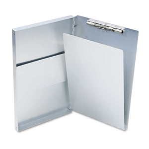 ESSAU10519 - Snapak Aluminum Side-Open Forms Folder, 1-2" Clip, 8 1-2 X 14 Sheets, Silver
